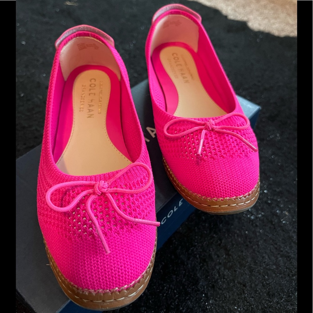 COLE HAAN: Cloud All Day Knit Ballet Flat